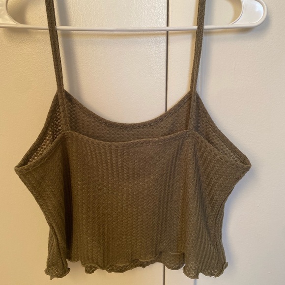 Romwe Waffle Crop Top - Picture 3 of 4